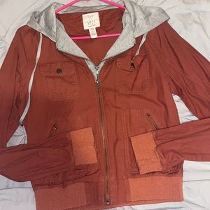 Burnt orange light weight jacket